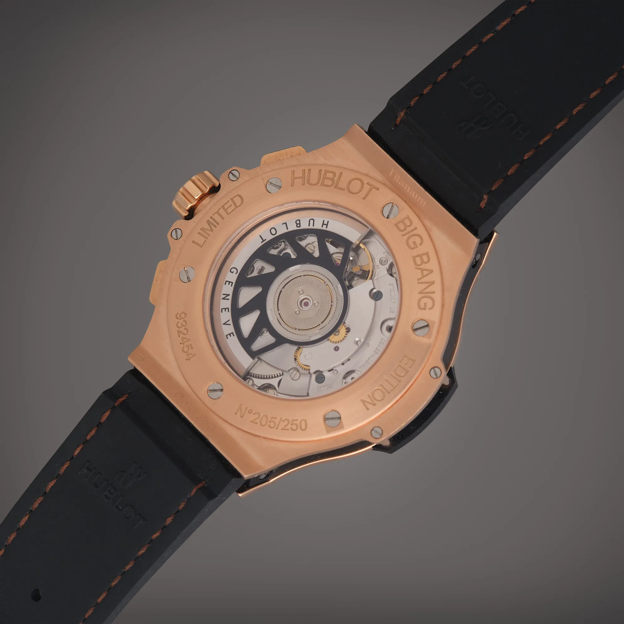 Hublot Big Bang 341.PX.7918.PR.1979 41mm Rose gold and Titanium and Diamond and Sapphire Snakeskin 4