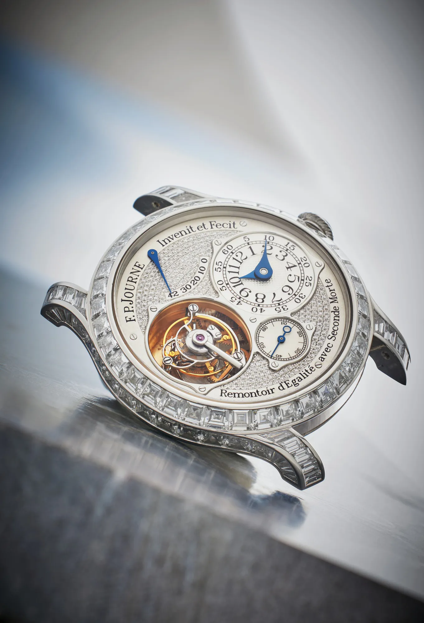 F.P. Journe Tourbillon Souverain 40mm Platinum and Diamond Diamond-set 1