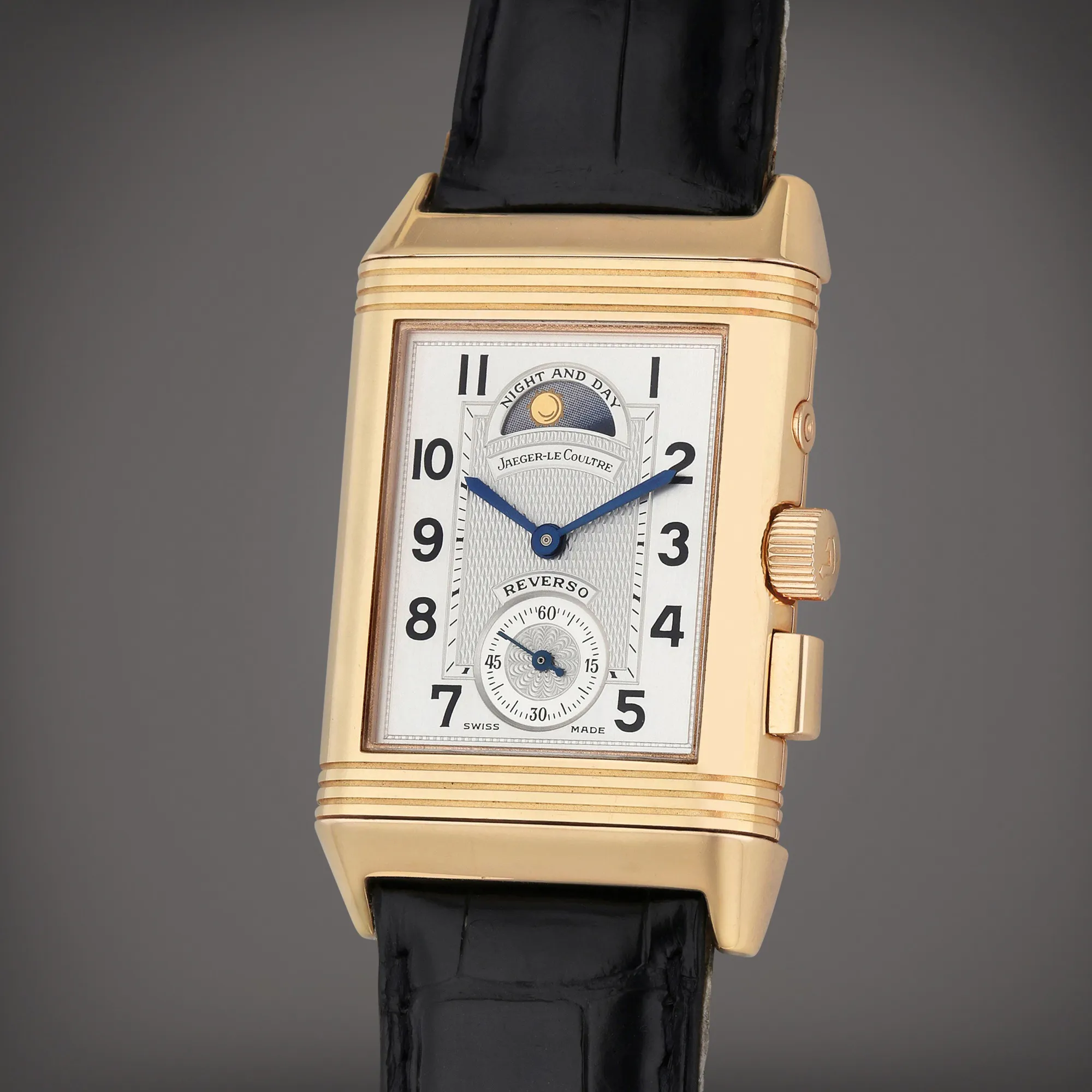 Jaeger-LeCoultre Reverso Géographique 270.2.58 42mm Rose gold Silver and black 1