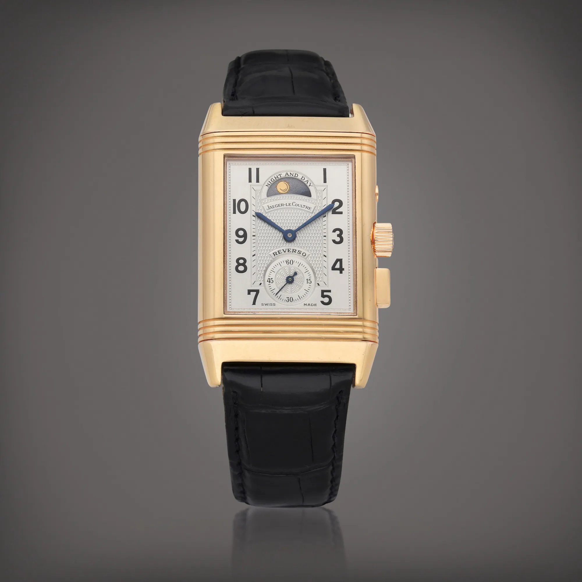Jaeger-LeCoultre Reverso Géographique 270.2.58 42mm Rose gold Silver and black 3
