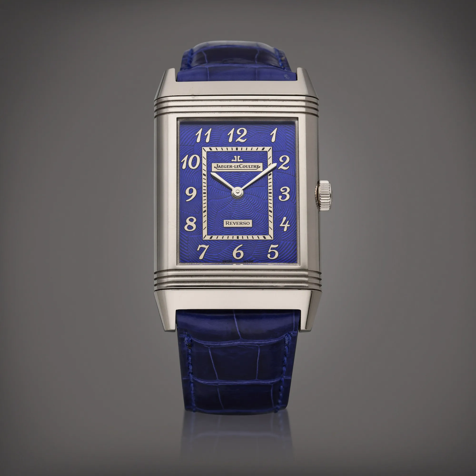 Jaeger-LeCoultre Reverso 273.3.62 48.5mm White gold Blue and Gray 3