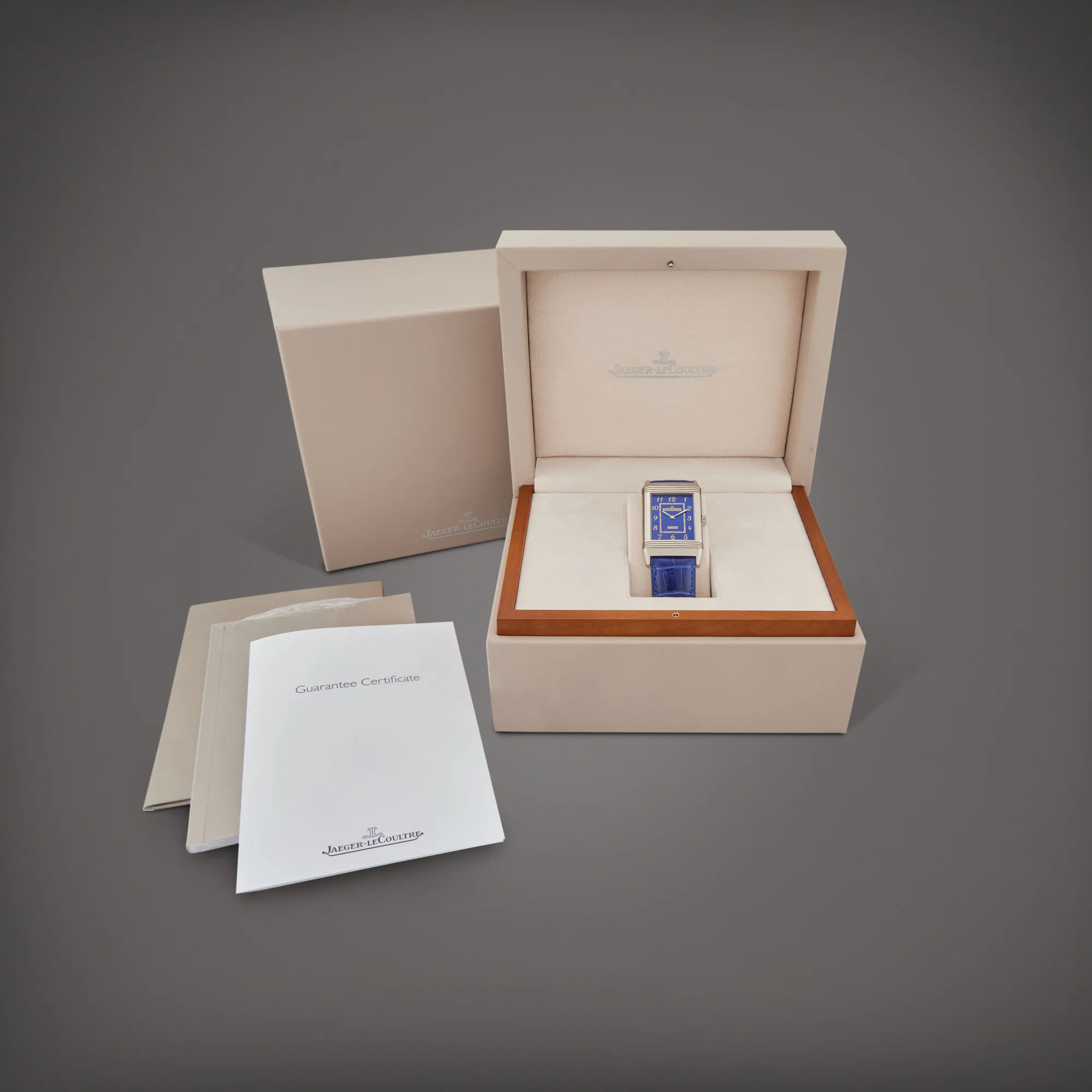 Jaeger-LeCoultre Reverso 273.3.62 48.5mm White gold Blue and Gray 8