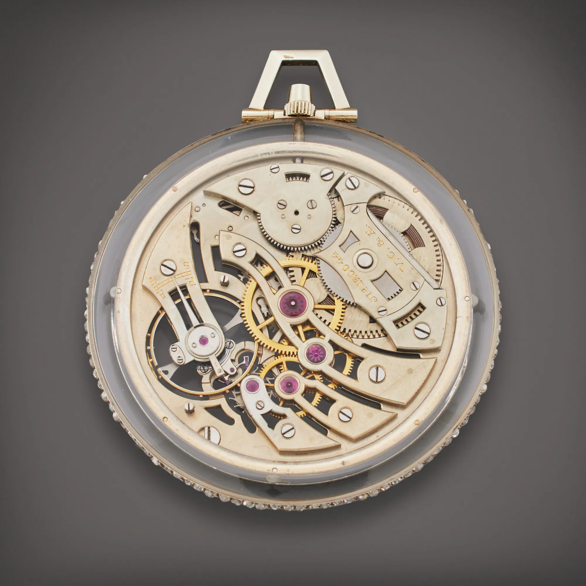 Van Cleef & Arpels 48mm Platinum and Diamond Skeletonized 2