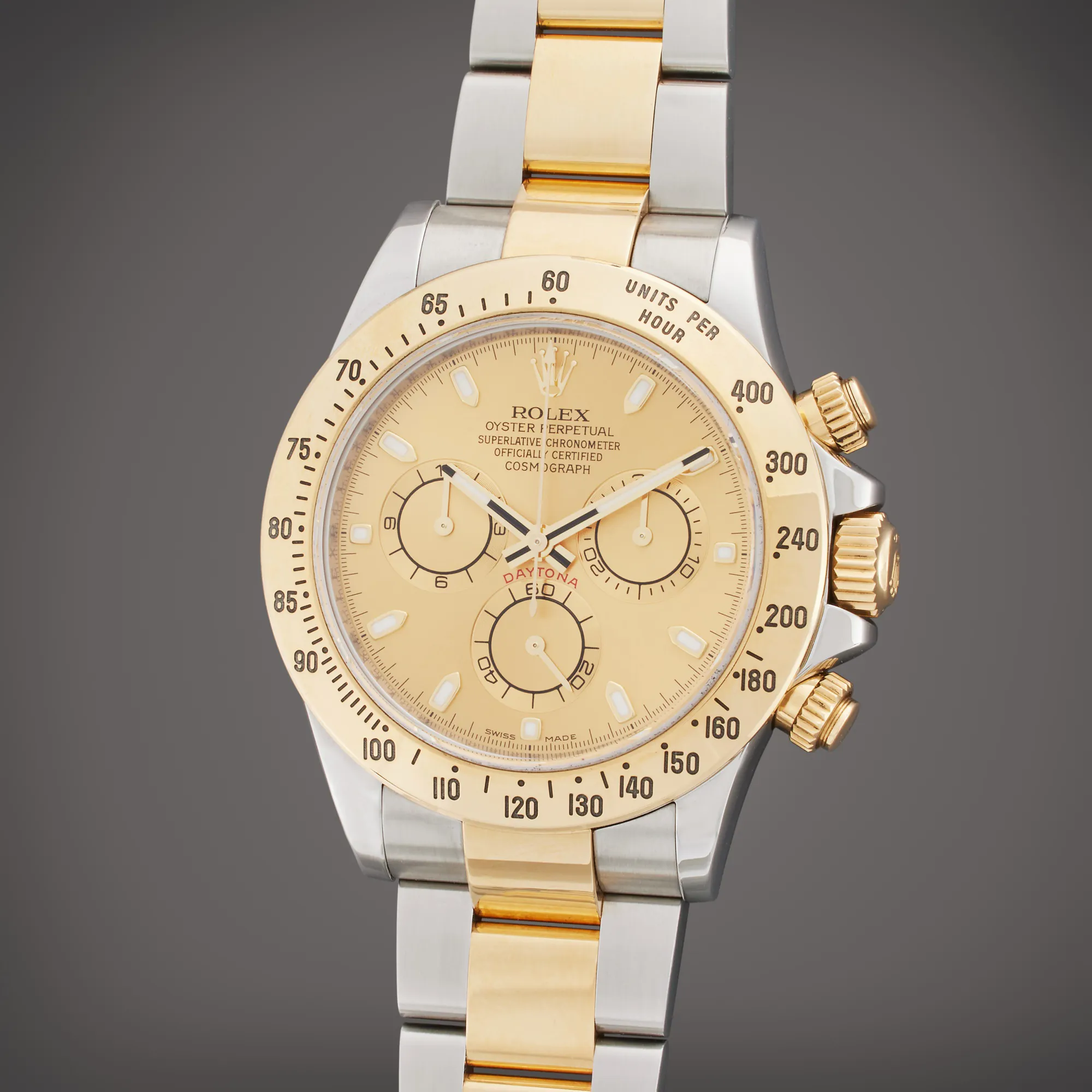 Rolex Daytona 116523 40mm Yellow gold and stainless steel Champagne