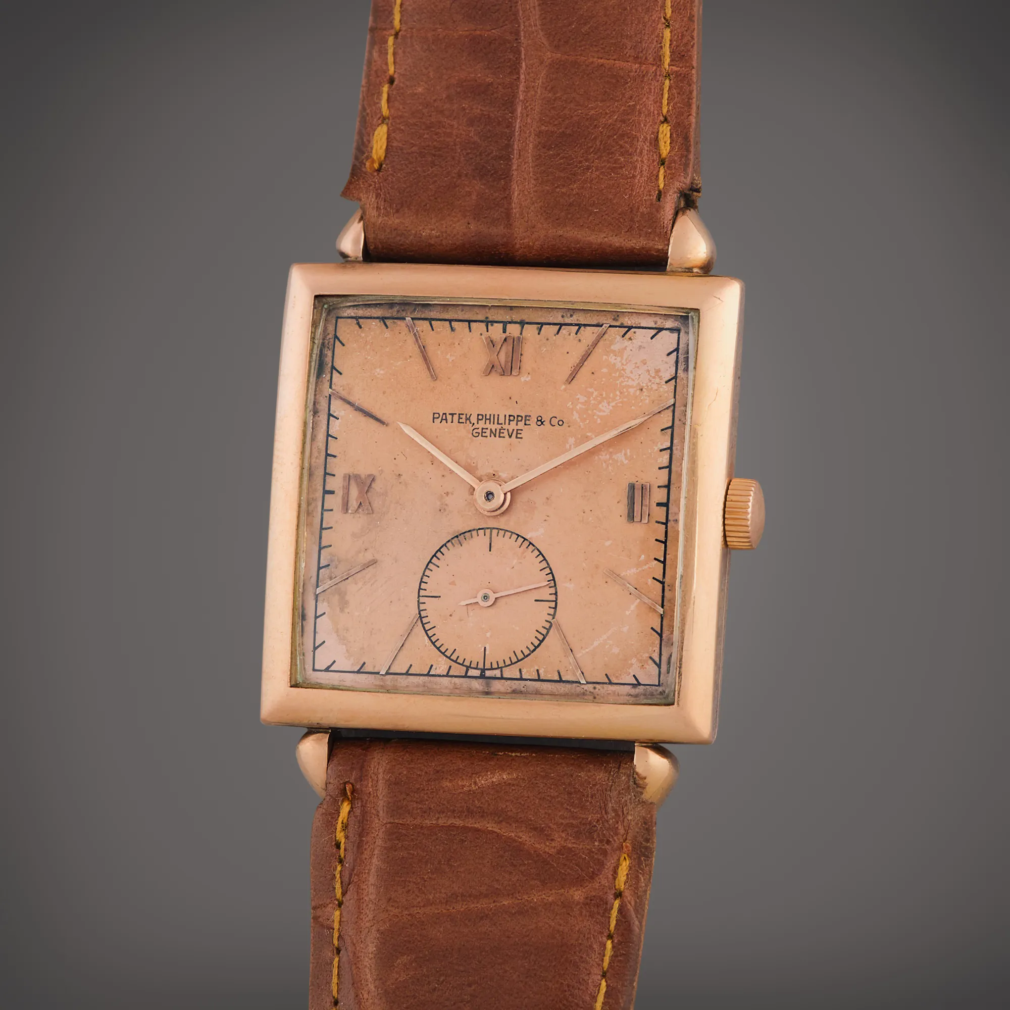 Patek Philippe 1432 27mm Rose gold Silver