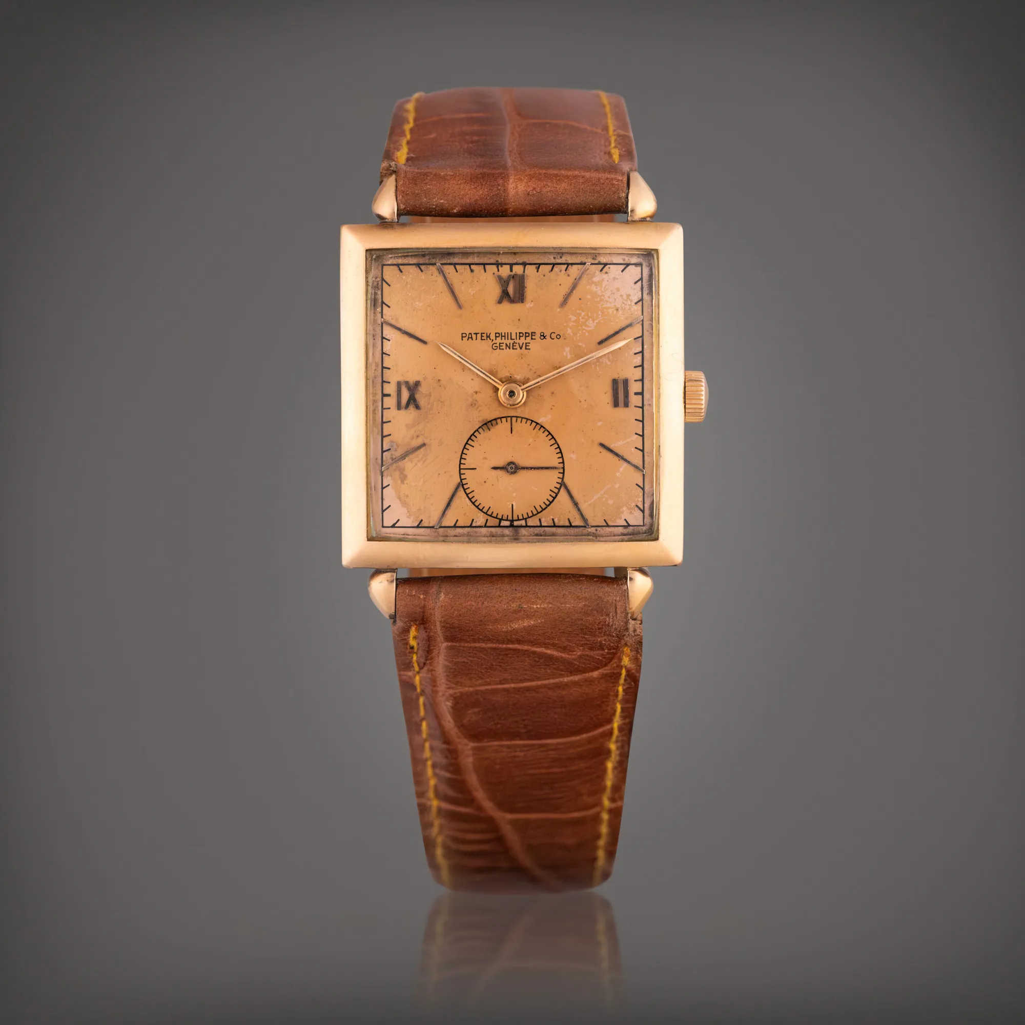 Patek Philippe 1432 27mm Rose gold Silver 1