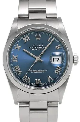 Rolex Datejust 36 16200 36mm Stainless steel Blue