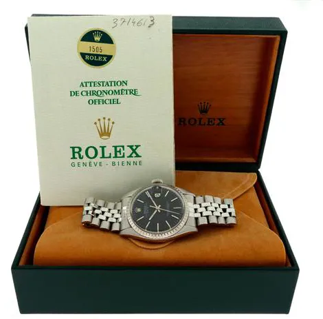 Rolex Oyster Perpetual Date 1505 34mm Stainless steel Black 8