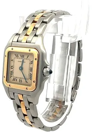 Cartier Panthère 166921 22mm Yellow gold and Stainless steel White 2