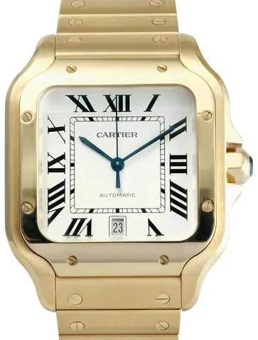 Cartier Santos WGSA0029 40mm Yellow gold Silver