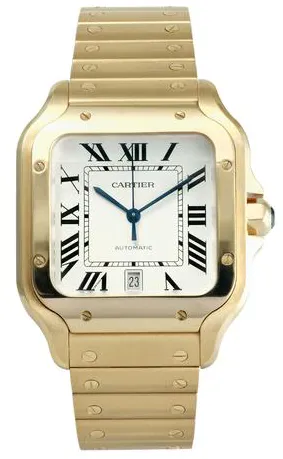 Cartier Santos WGSA0029 40mm Yellow gold Silver 1