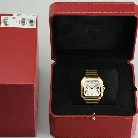 Cartier Santos WGSA0029 40mm Yellow gold Silver 2