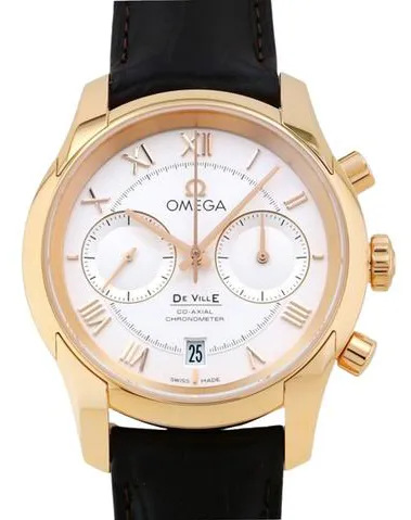 Omega De Ville Co-Axial 431.53.42.51.02.001 42mm Rose gold Silver