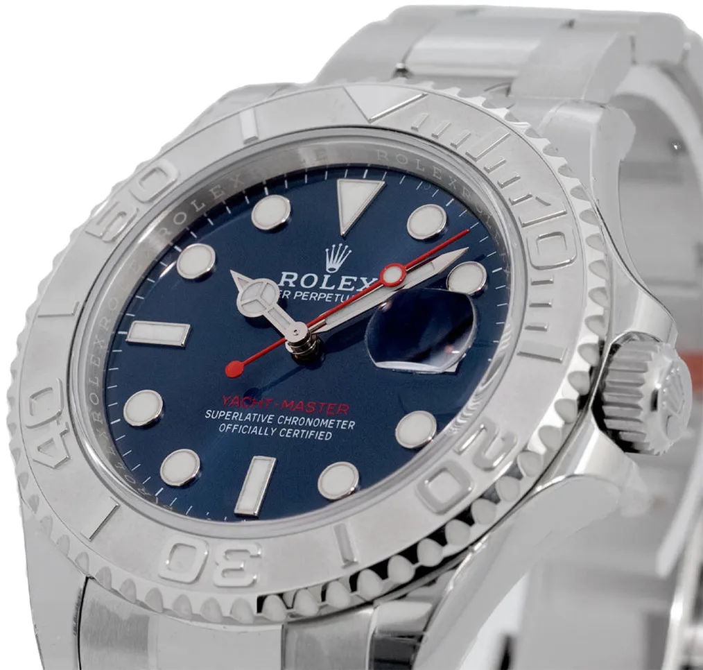 Rolex Yacht-Master 116622 40mm Platinum and Stainless steel Blue 1