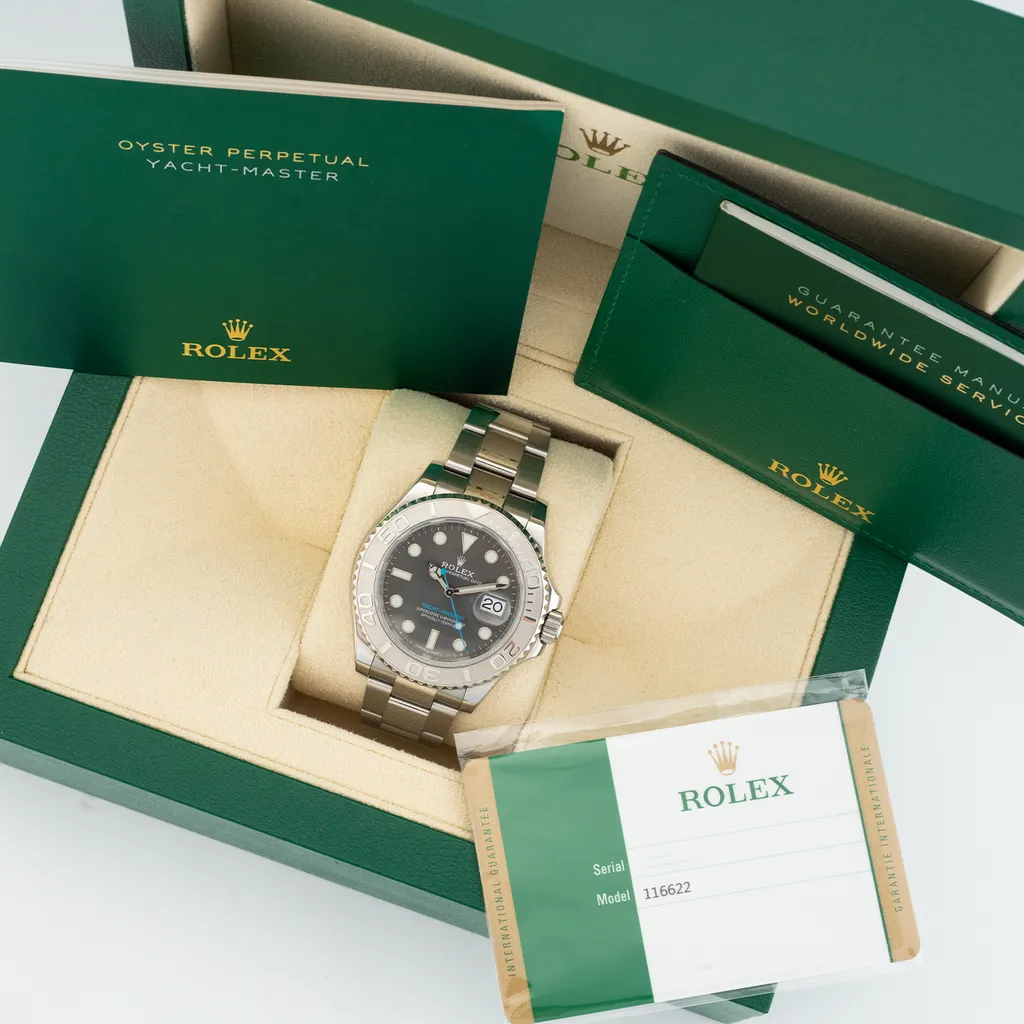 Rolex Yacht-Master 116622 40mm Platinum and Stainless steel Gray 4