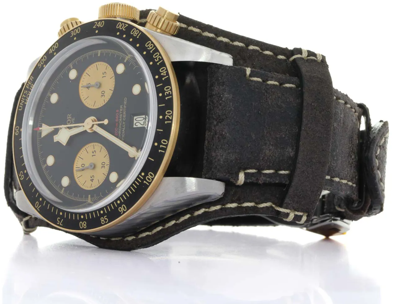 Tudor Black Bay Chronograph 79363N 41mm Yellow gold and Stainless steel Black 2