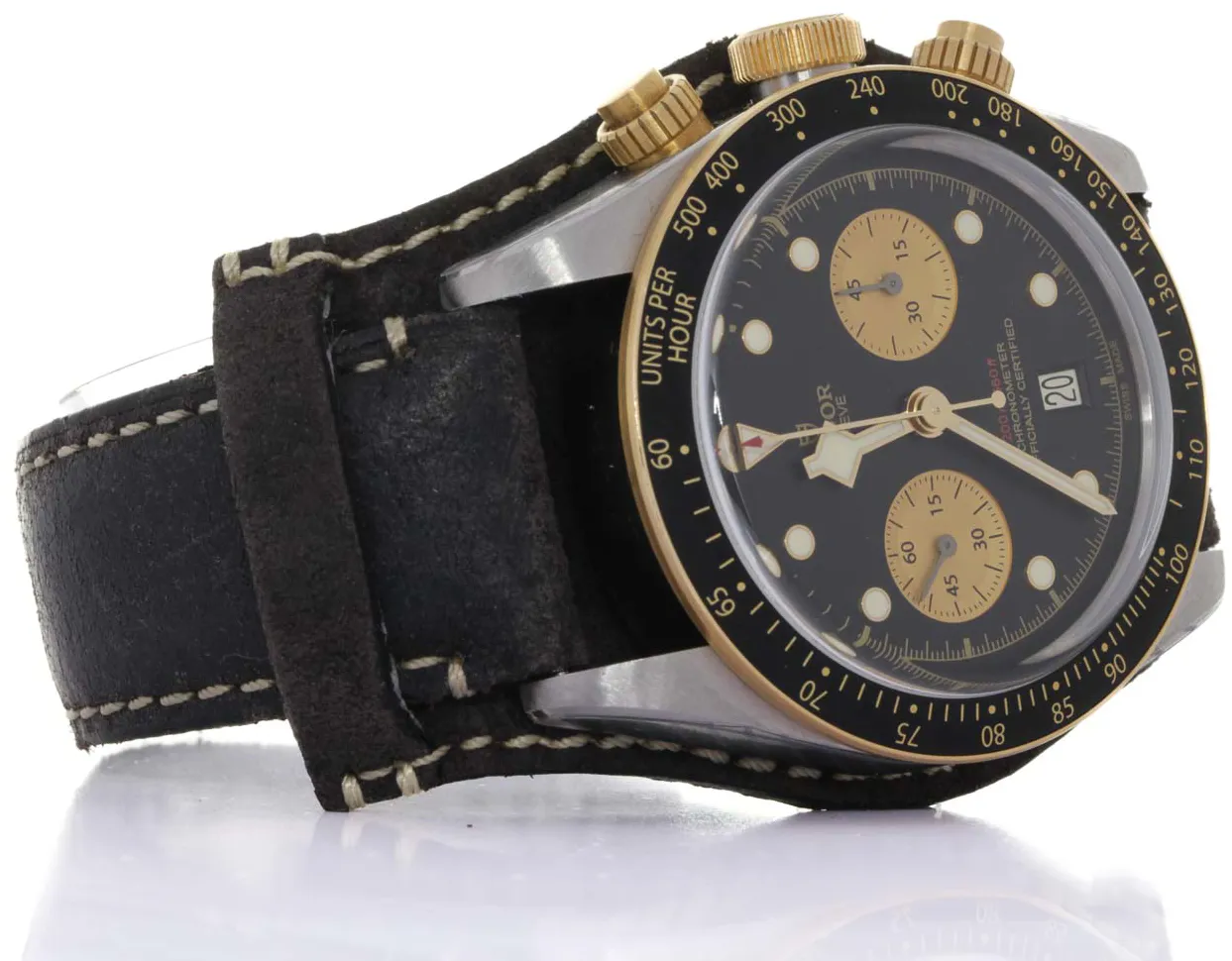 Tudor Black Bay Chronograph 79363N 41mm Yellow gold and Stainless steel Black 6