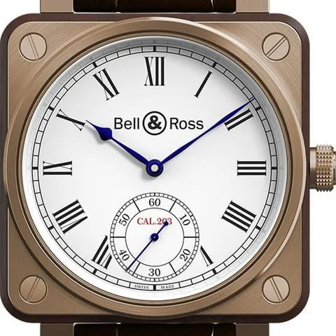 Bell & Ross BR 01 BR-01-INSTRUMENT-DE-MARINE 46mm Wood White