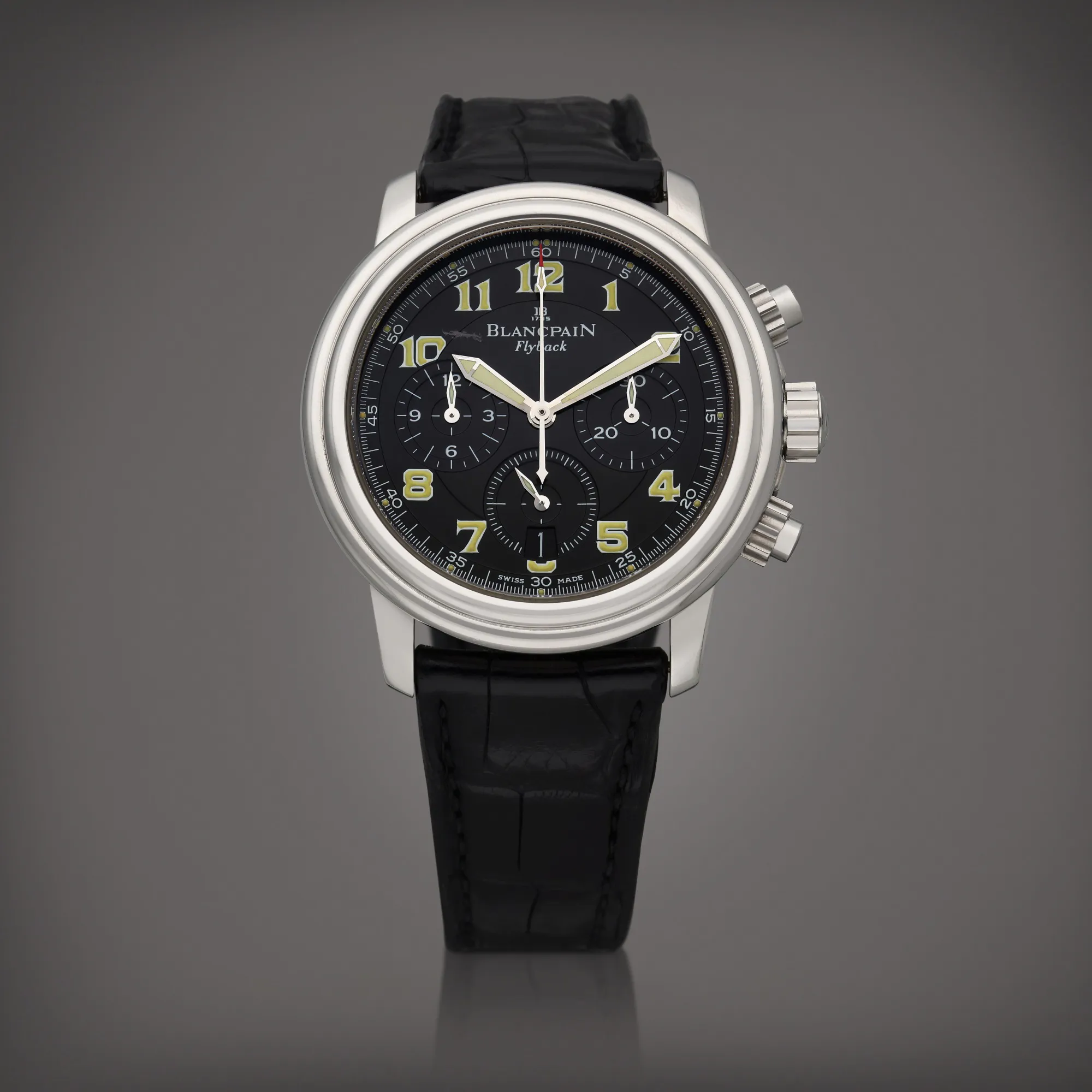 Blancpain Léman 38mm Stainless steel Black 1