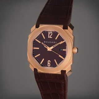 Bulgari Octo BGO P 41 G Rose gold Brown