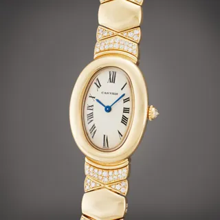 Cartier Baignoire 0735 Yellow gold and Diamond Silver