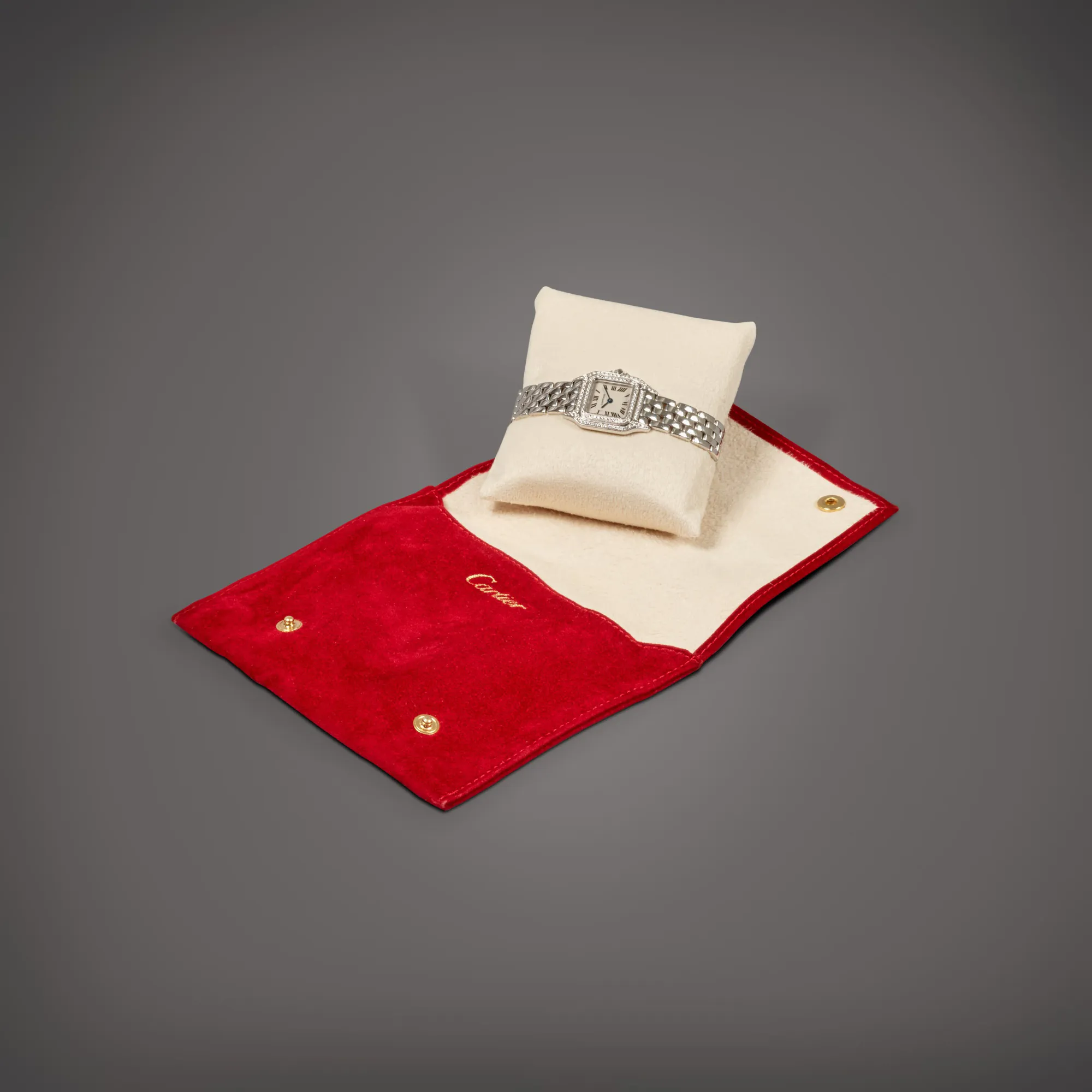 Cartier Panthère 1660 30mm White gold and diamond-set Cream 5