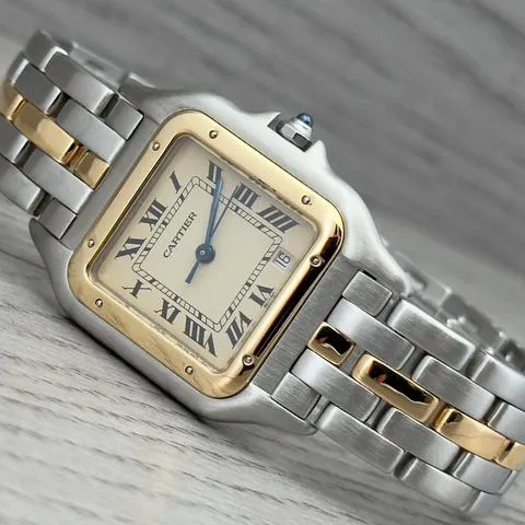 Cartier Panthère 8394 27mm Yellow gold and Stainless steel White