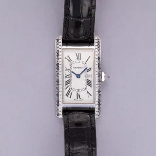 Cartier Tank Américaine 2489 White gold Silver