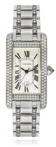 Cartier Tank Américaine 2490 22mm White gold Silver