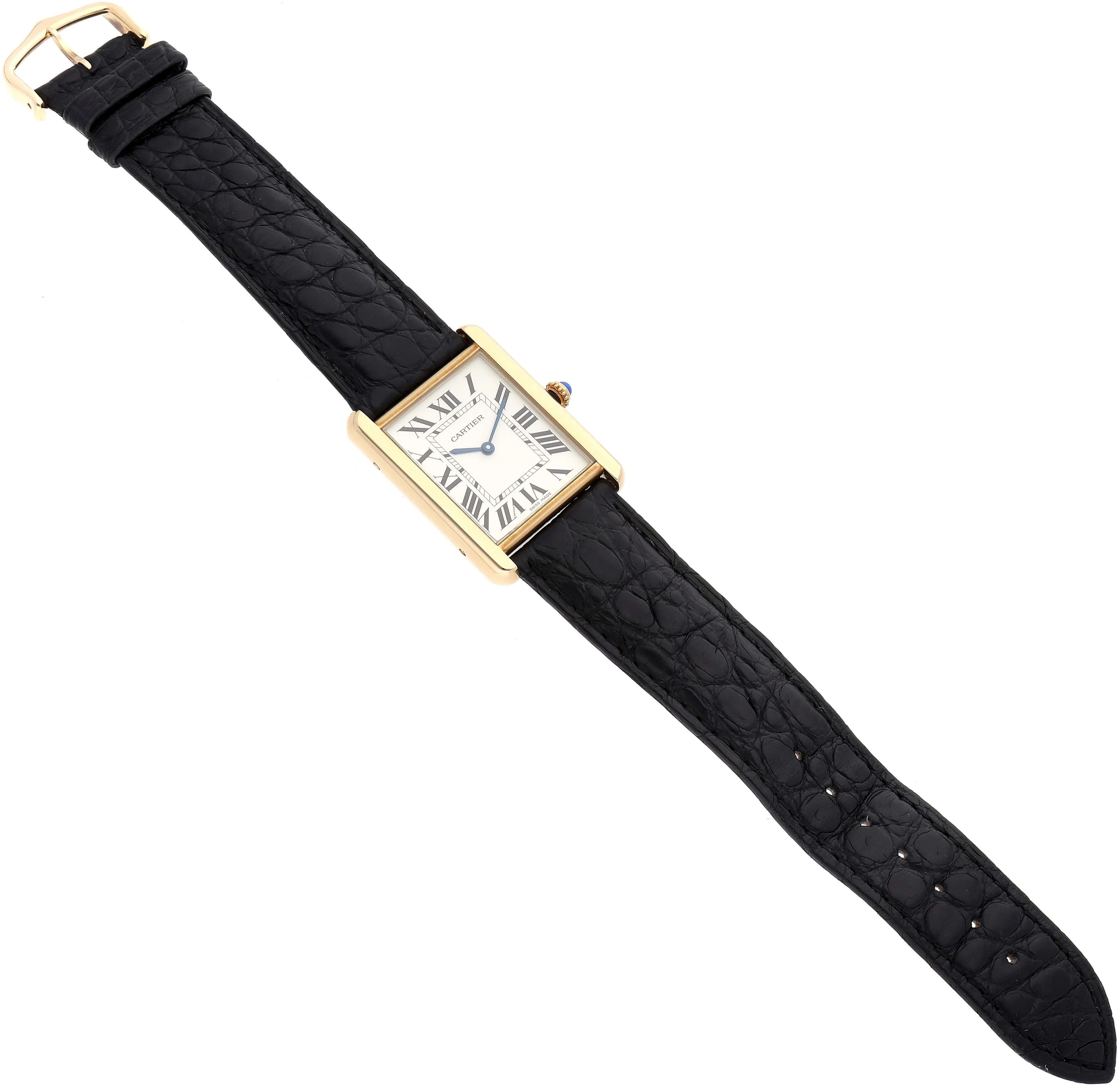 Cartier Tank Solo W1018855. 34mm Yellow gold Silver 7