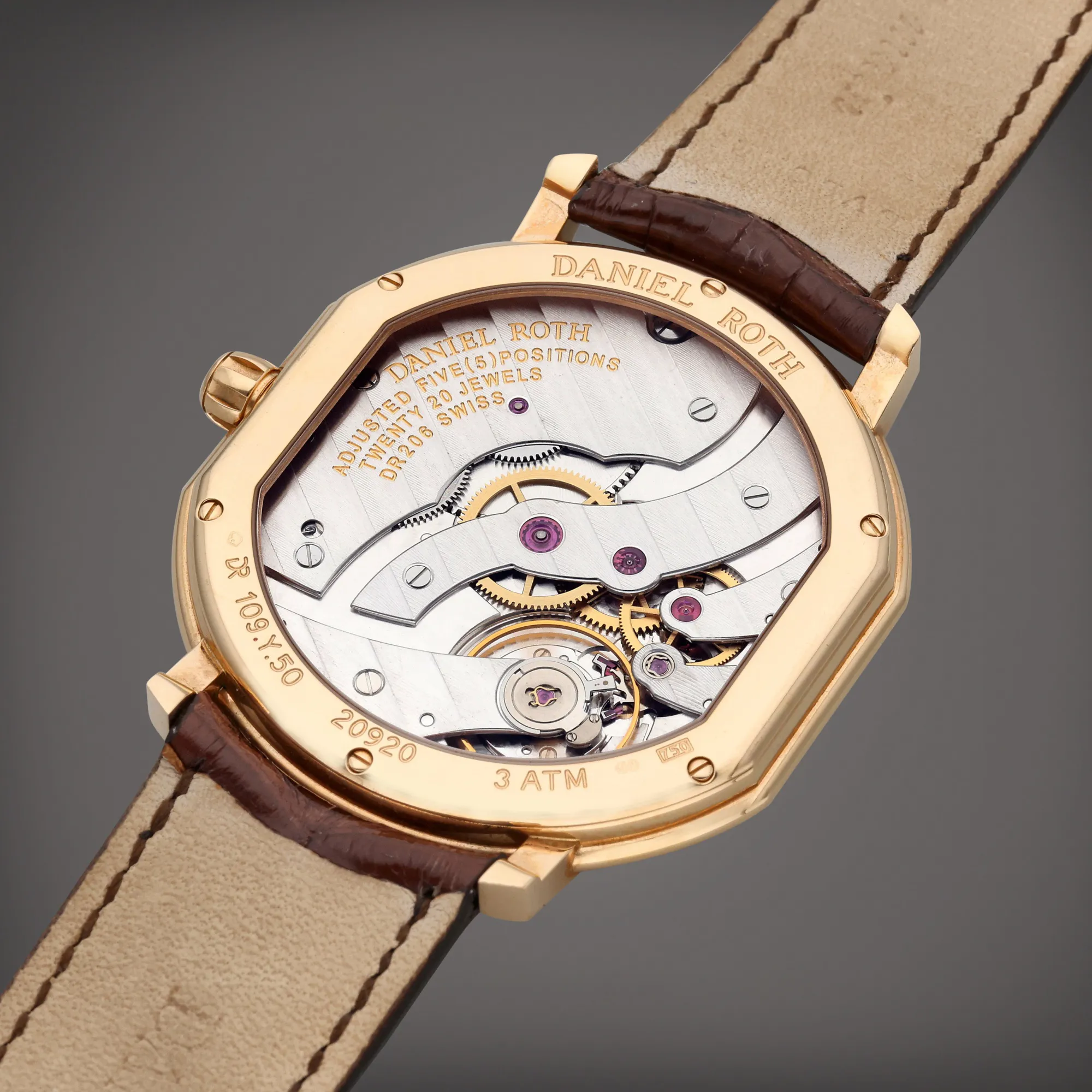 Daniel Roth Athys II 109.Y.50 47mm Rose gold White and Gray 4