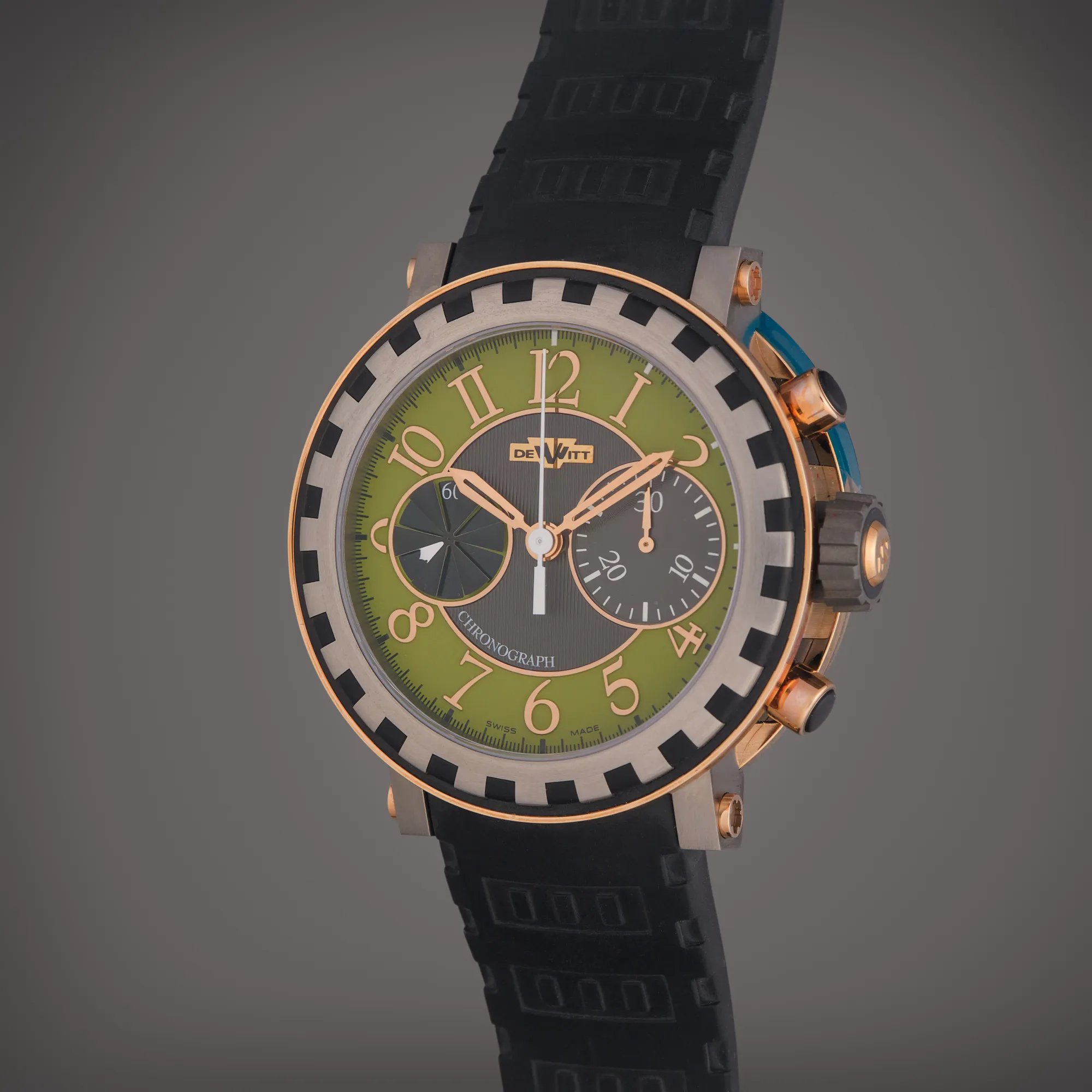 Dewitt Academia AC.6005.28A.M351 44mm Rose gold and Titanium Green