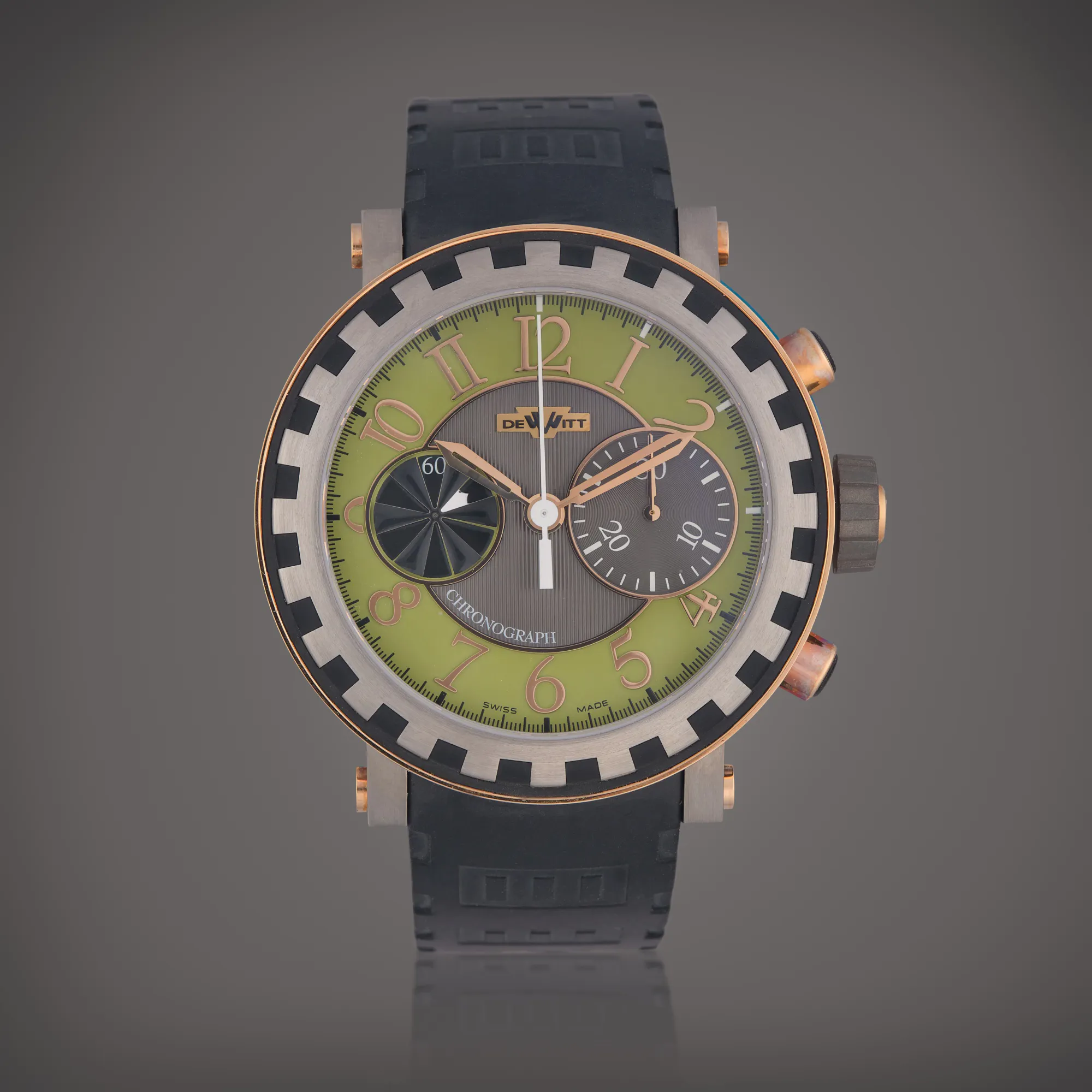 Dewitt Academia AC.6005.28A.M351 44mm Rose gold and Titanium Green 1