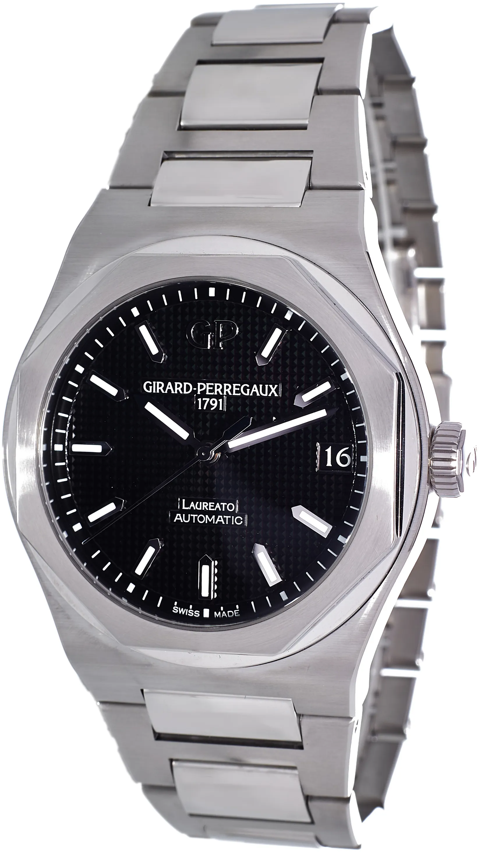 Girard-Perregaux Laureato 81010-11-634-11A 42mm Stainless steel Black