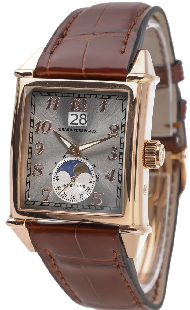 Girard-Perregaux Vintage 1945 2580 36mm Rose gold White Baton 1