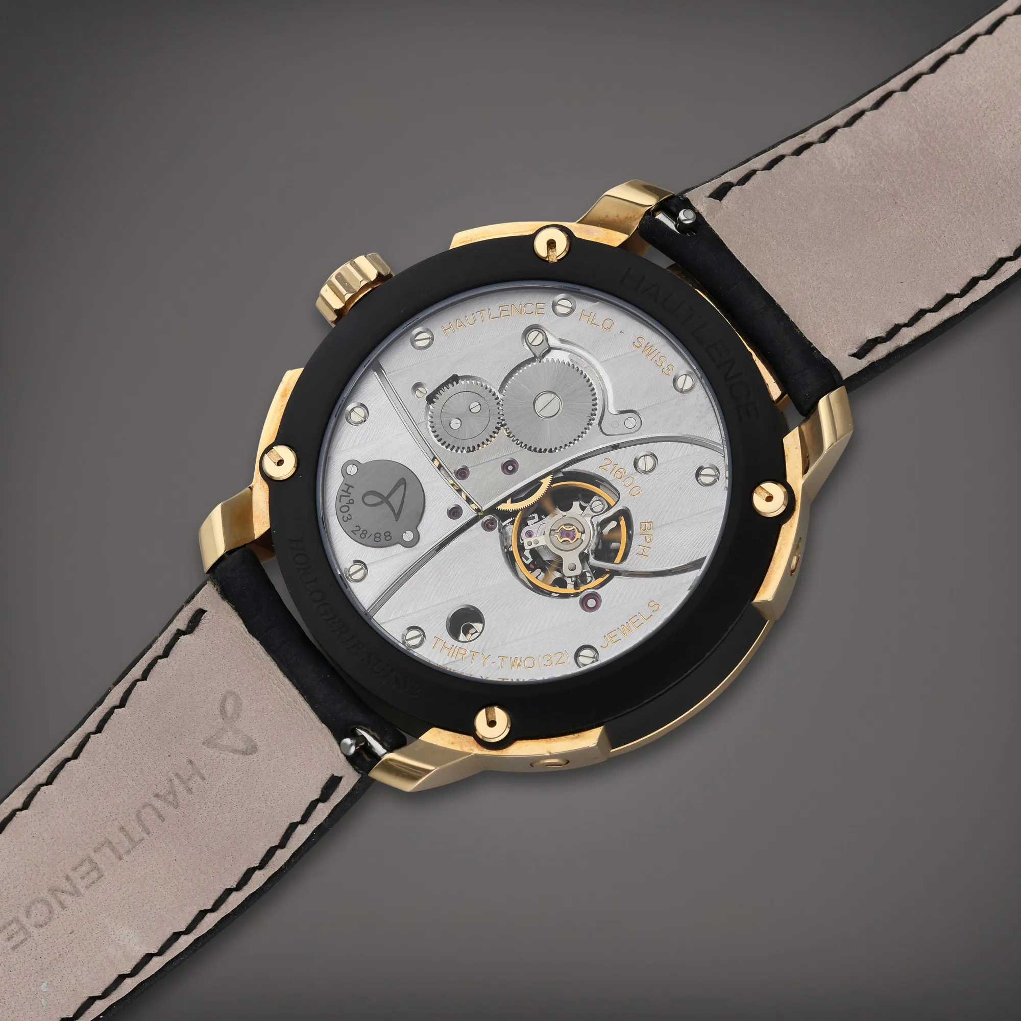 Hautlence HLQ 03 44mm Rose gold and Titanium Semi-skeletonized 4