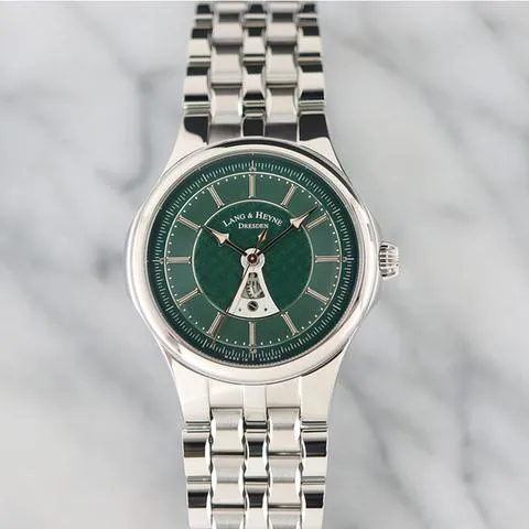 Lang & Heyne 40mm Stainless steel Green