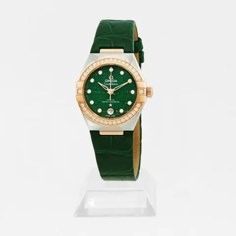 Omega Constellation 131.28.29.20.99.001 29mm Yellow gold and stainless steel Green