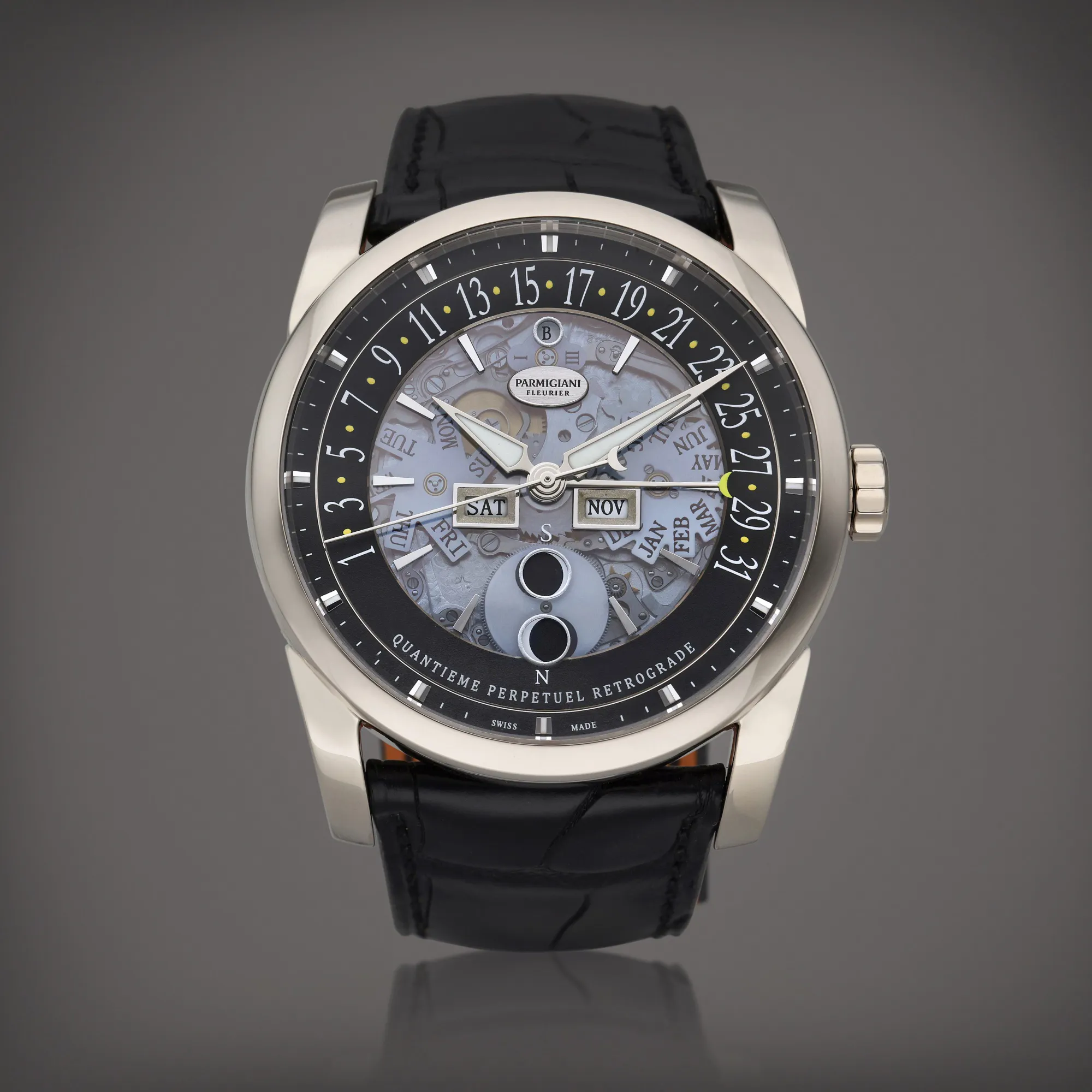 Parmigiani Fleurier Tonda Centum Perpetual Openworked PFH227-1200300-HA1441 42mm White gold Semi-skeletonized 1