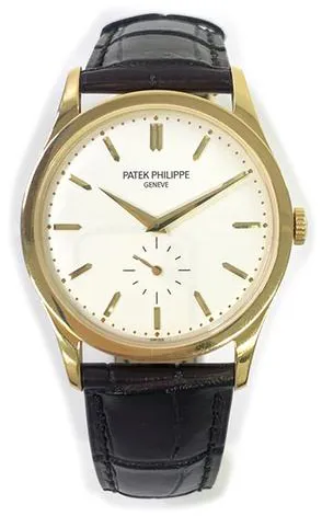 Patek Philippe Calatrava 5196J-001 37mm Yellow gold Silver 2