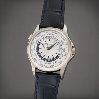 Patek Philippe World Time 5130G-001 White gold Silver