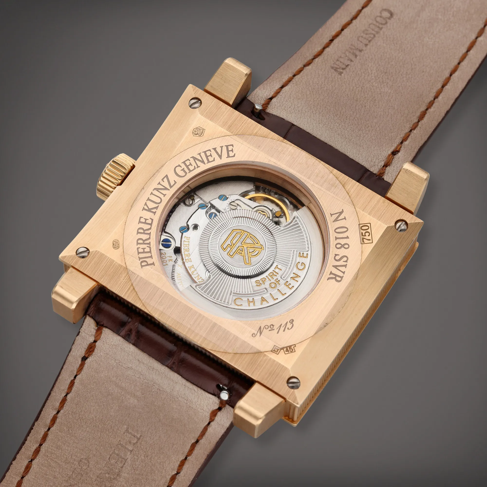 Pierre Kunz N018SVR 49mm Rose gold Brown 4