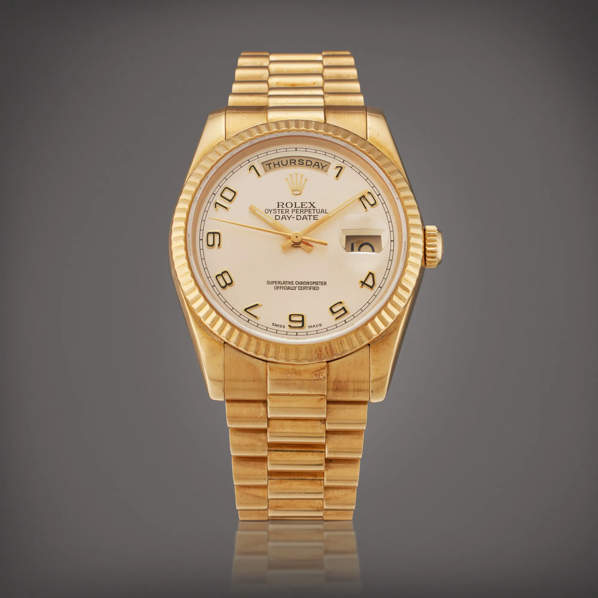 Rolex Day-Date 36 118238 36mm Rose gold Silver 1