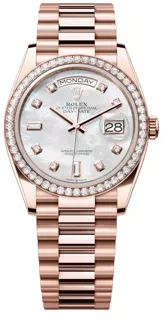 Rolex Day-Date 128345RBR-0028 Everose gold White