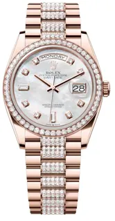 Rolex Day-Date 128345RBR-0030 Rose gold White