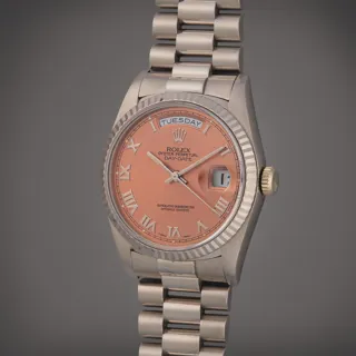 Rolex Day-Date 36 18239 White gold Pink