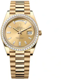 Rolex Day-Date 228398TBR-0002 Yellow gold Champagne-colour set with diamonds