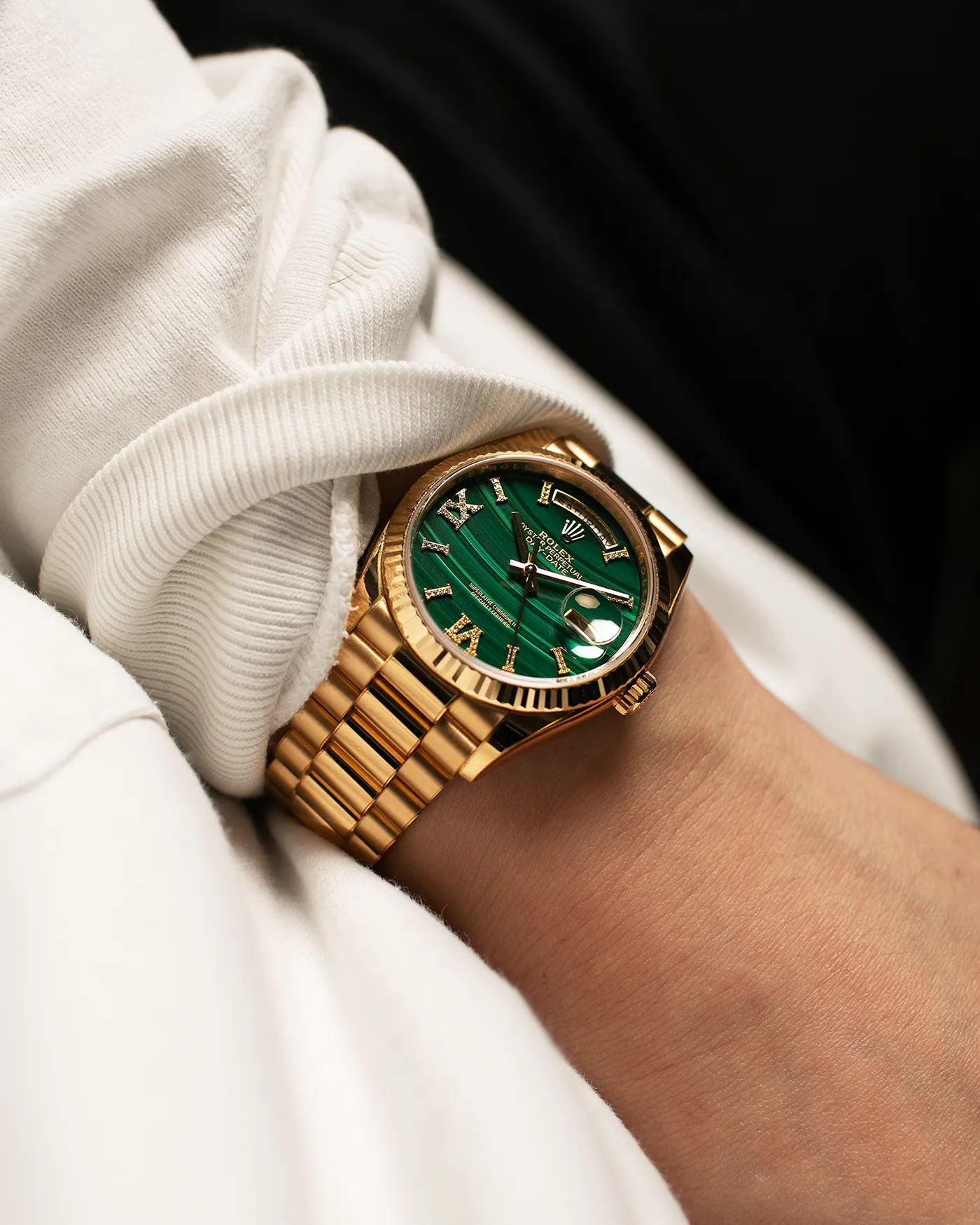 Rolex Day-Date 36 128238 36mm Yellow gold Malachite 3