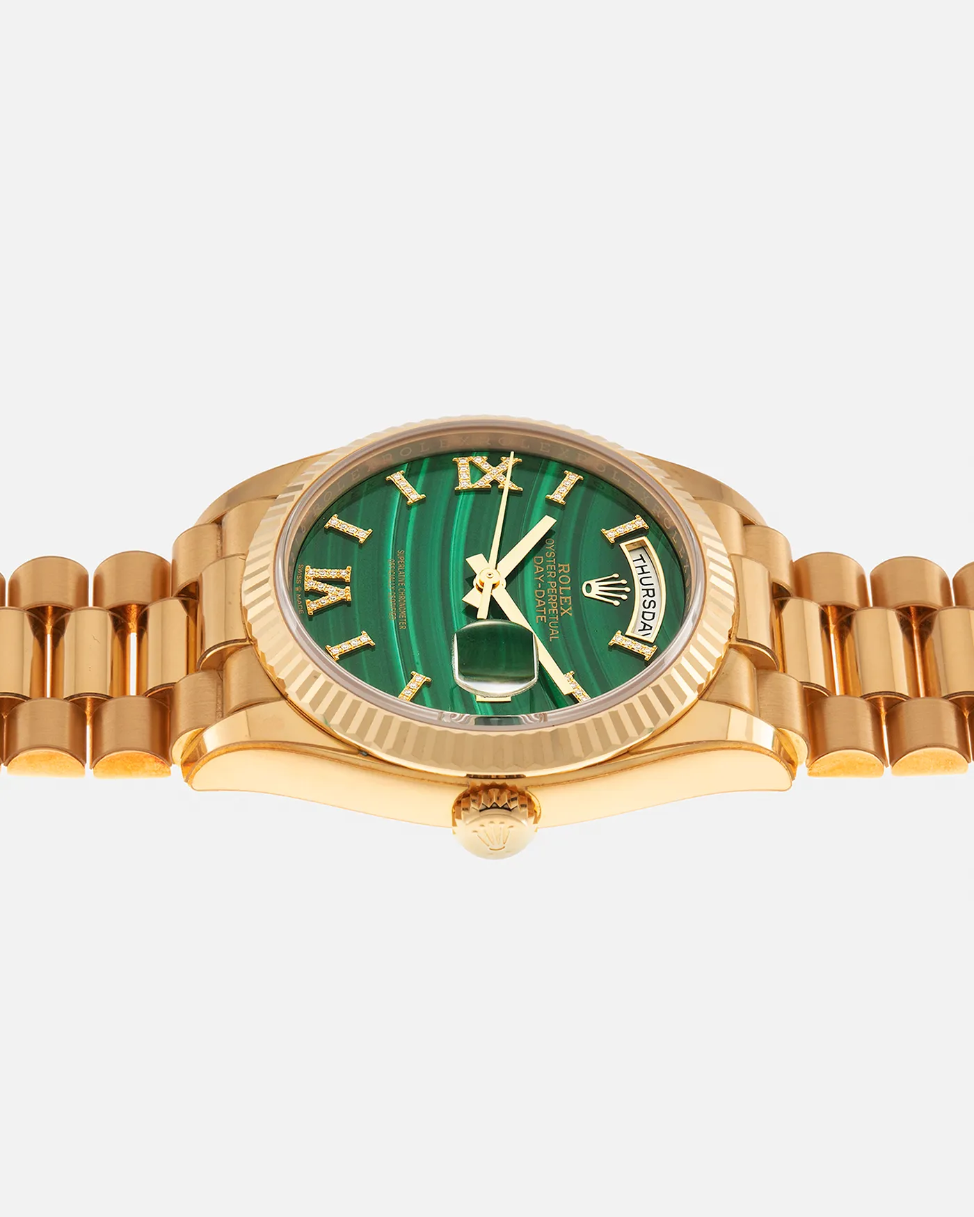 Rolex Day-Date 36 128238 36mm Yellow gold Malachite 10