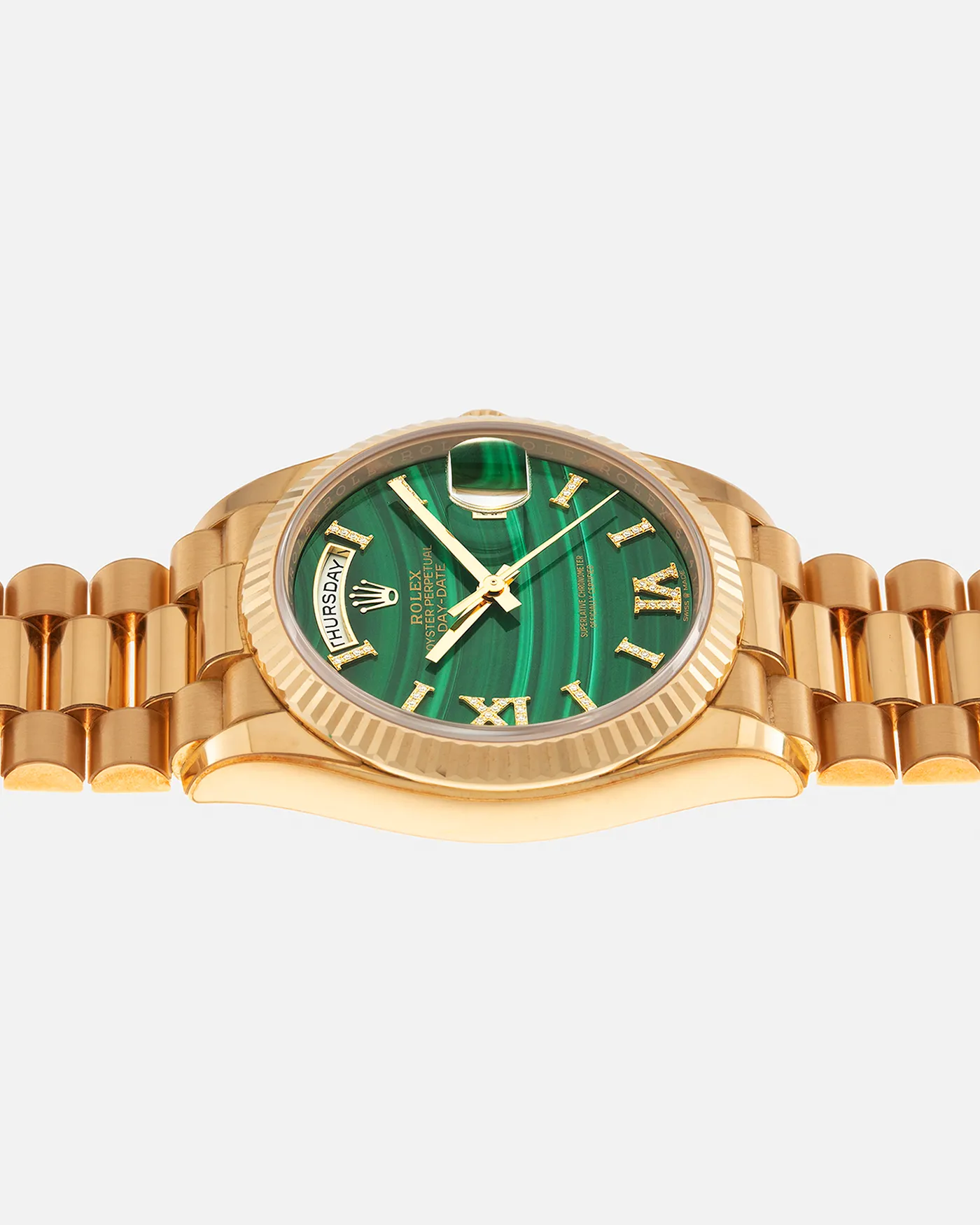 Rolex Day-Date 36 128238 36mm Yellow gold Malachite 11